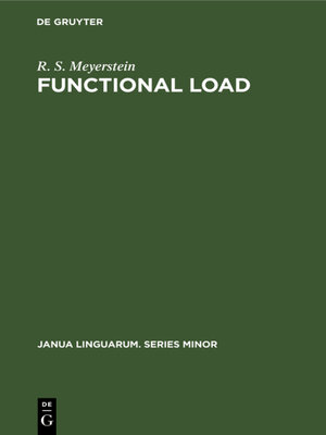 cover image of Functional load